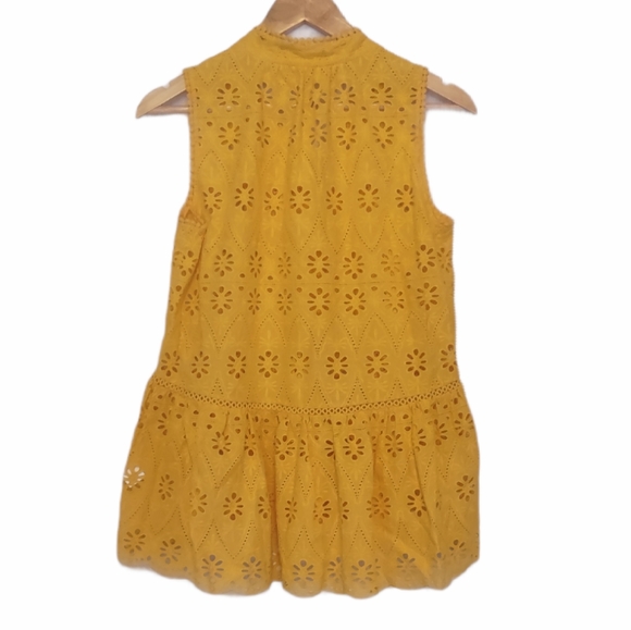 Kate Spade Yellow Eyelet Top - Picture 4 of 12